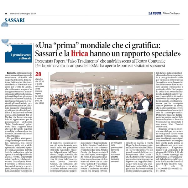 La rassegna stampa della presentazione di 