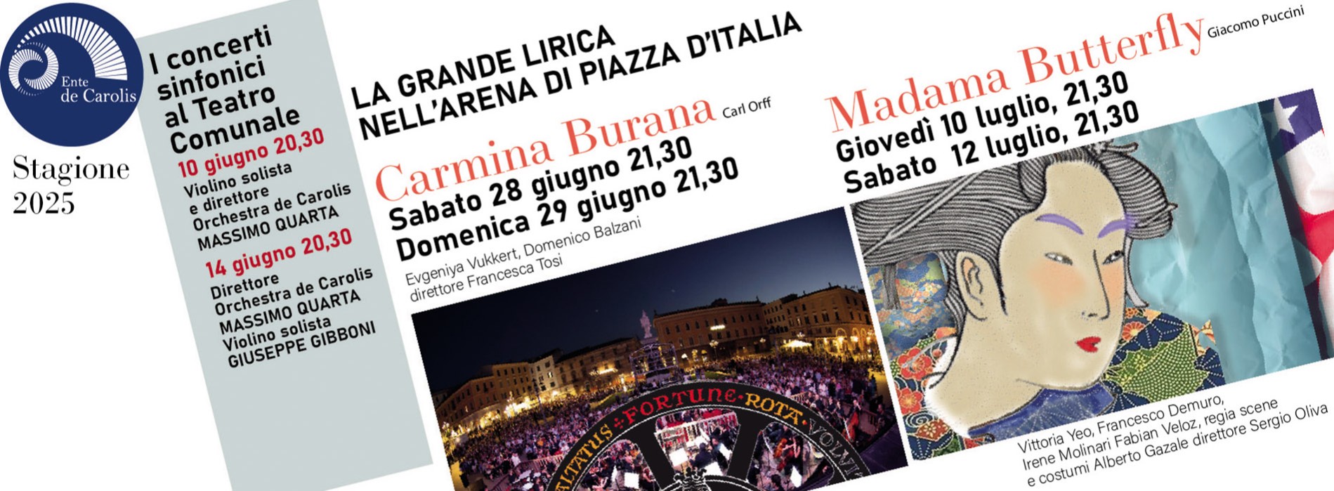 La grande lirica nell´arena di Piazza d´Italia