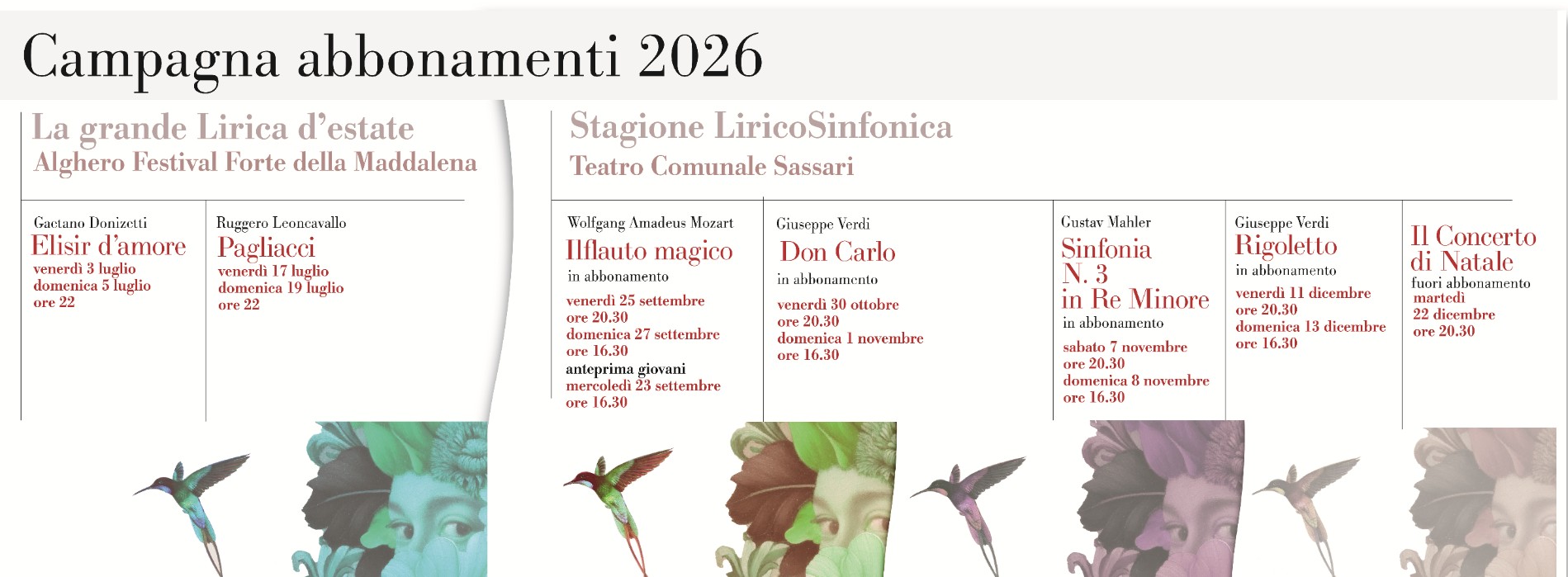 Parte la campagna abbonamenti 2026