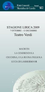 Stagione lirica 2009, iniziano le prove