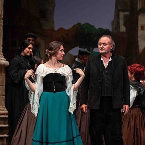 Cavalleria rusticana (2023) : Walter Fraccaro (Turiddu) e Elena Schirru (Lola) - foto: Elisa Casula