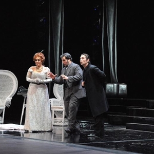 Adriana Lecouvreur (2014) : Adriana, Michonnet e Chazeuil - foto: Sebastiano Piras