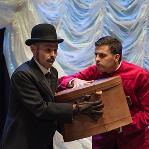 Il cappello di paglia di Firenze (2019) : Lo zio Vèzinet (Gianluca Moro) e Felice (Marco Puggioni) - foto: Elisa Casula