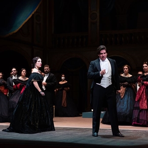 La traviata (2022) : Lo scontro tra Alfredo e Violetta - foto: Elisa Casula