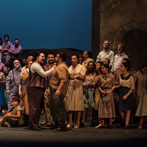 Pagliacci (2019) : Canio col secondo contadino (Claudio Deledda) - foto: Elisa Casula