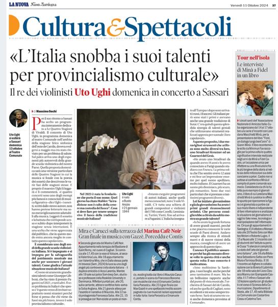 Il re dei violinisti Uto Ughi domenica 13 ottobre in concerto al Teatro Comunale